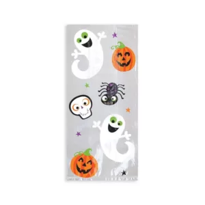 Amscan 9 in. x 4 in. x 2.25 in. Halloween Cello Bag (20-Count, 7-Pack)