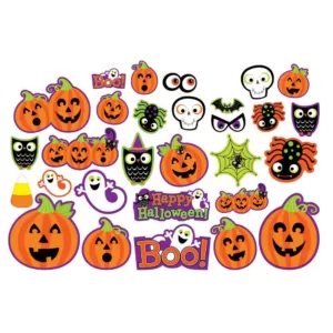 Amscan Halloween Cute Character Cutout Assortment (30-Count 2-Pack)