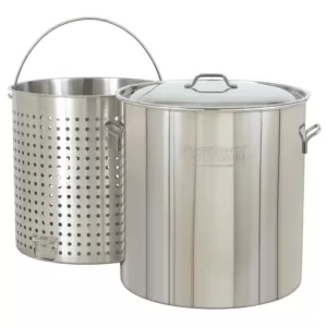 Bayou Classic 122 qt. Stainless Steel Stock Pot with Lid