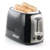 Better Chef 2-Slice Black Wide Slot Toaster with Cool-Touch Exterior