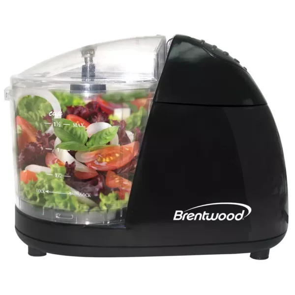 Brentwood Appliances 1.5-Cup Single Speed Black Food Chopper