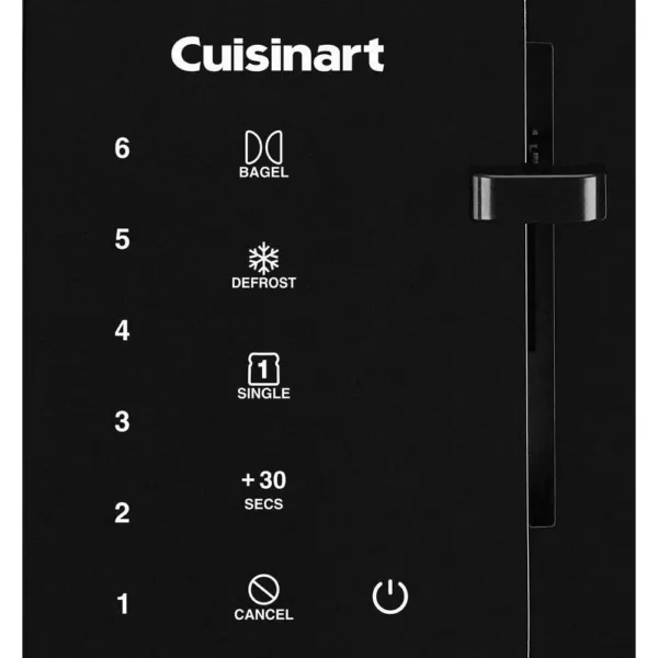 Cuisinart Touchscreen 2-Slice Black Wide Slot Toaster