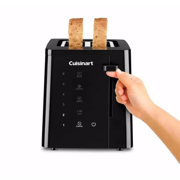 Cuisinart Touchscreen 2-Slice Black Wide Slot Toaster