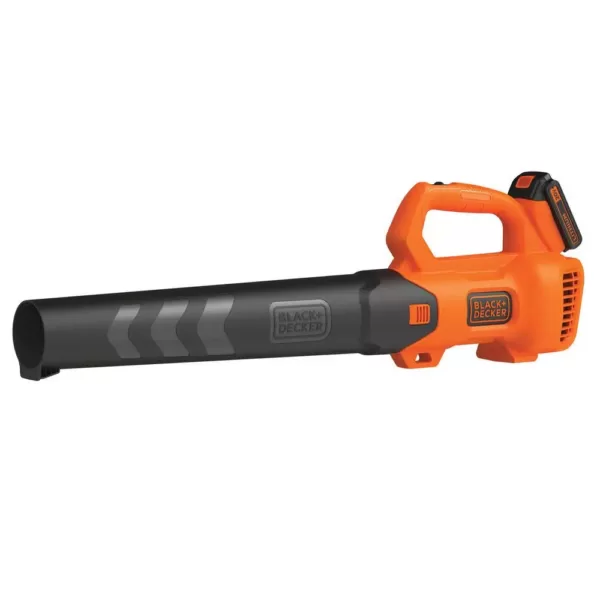 BLACK+DECKER 90 MPH 320 CFM 20V MAX Lithium-Ion Handheld Axial Blower with (1) 2.0Ah Battery and Charger Included