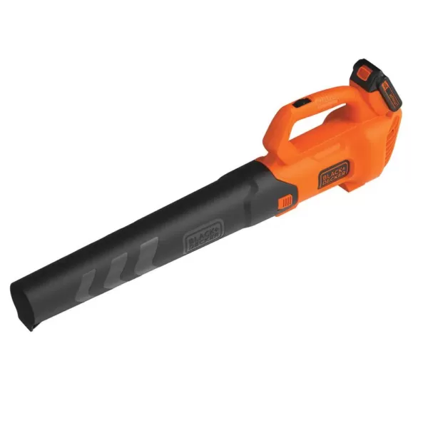 BLACK+DECKER 90 MPH 320 CFM 20V MAX Lithium-Ion Handheld Axial Blower with (1) 2.0Ah Battery and Charger Included