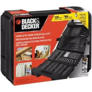 BLACK+DECKER Drilling and Driving Complete Home Essentials Set (129-Piece)