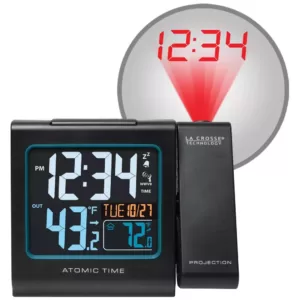 La Crosse Technology 5 in. Color Projection Alarm Clock