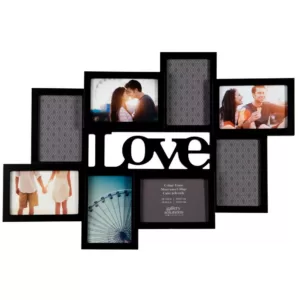 Pinnacle 8-Opening 4 in. x 6 in. Love Picture Frame