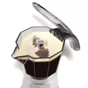 DeLonghi Italian Moka 6-Cup Black Stainless Steel Espresso Machine