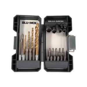 BLU-MOL Titanium Quick Change Drill Bit and Drive Set (30-Piece)