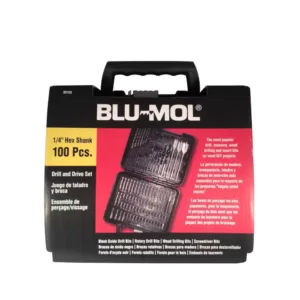 BLU-MOL Steel Drill Bit and Driver Set (100-Piece)