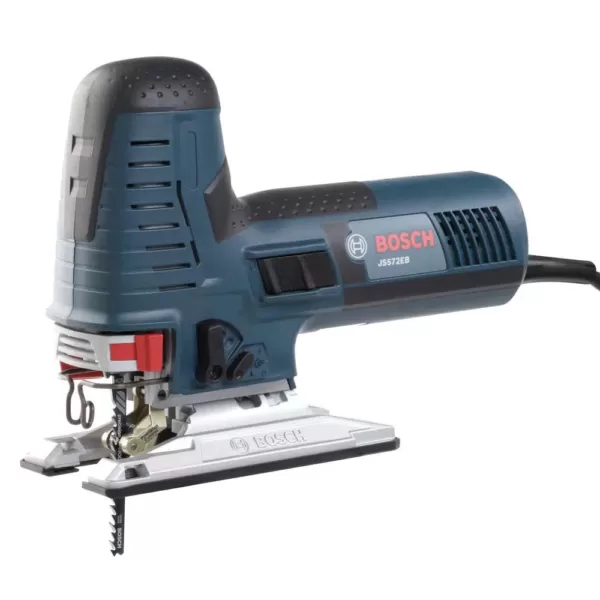 Bosch 7.2 Amp Corded Variable Speed Barrel-Grip Jig Saw Kit with Assorted Blades and Carrying Case