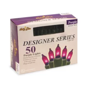 Brite Star 50-Light Designer Series Purple Mini Light Set (Set of 2)
