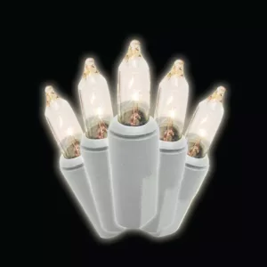 Brite Star 50-Light Designer Series Clear Mini Light Set with White Wire (Set of 2)
