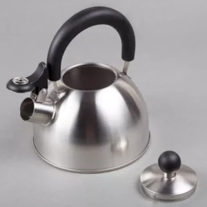 Creative Home Simplicity 6-Cup Brushed Stainless Steel with Whistle Stovetop Tea Kettle