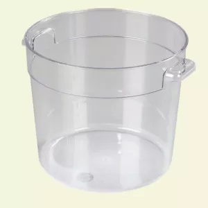 Carlisle 6 qt. Polycarbonate Round Storage Container in Clear (Case of 12)