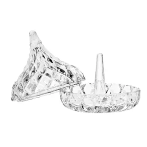 Godinger Kisses Crystal Covered Decorative Cannister and Ring Holder