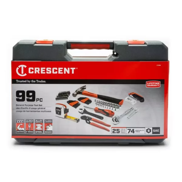 Crescent 1/4 in. Drive General Purpose Tool Set (99-Piece)