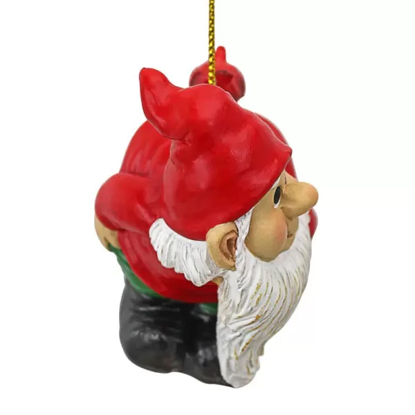 Design Toscano 2 in. Loonie Moonie Gnome Holiday Ornament