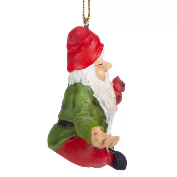 Design Toscano 2.5 in. Zen Gnome Holiday Ornament (3-Piece)