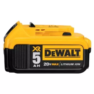 DEWALT 20-Volt MAX XR Cordless Brushless 3/8 in. Compact Impact Wrench, (2) 20-Volt 4.0Ah Batteries & (1) 20-Volt 5.0Ah Battery