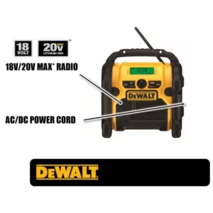 DEWALT 20-Volt MAX Compact Corded / Cordless Worksite Radio