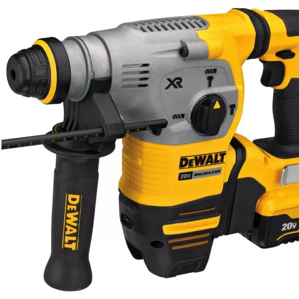 DEWALT 20-Volt MAX XR Cordless Brushless 1 in. SDS Plus L-Shape Rotary Hammer with (1) 20-Volt 5.0Ah Battery