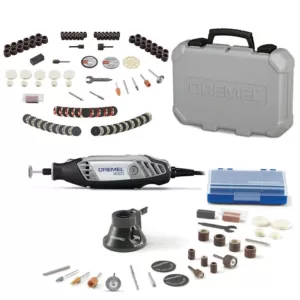 Dremel 3000 Series 1.2 Amp Variable Speed Corded Rotary Tool Kit + Rotary Tool Accessory Kit (130-Piece)