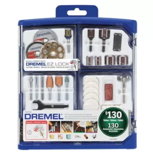 Dremel 4000 Series 1.6 Amp Variable Speed Corded Rotary Tool Kit + Rotary Tool Accessory Kit (130-Piece)