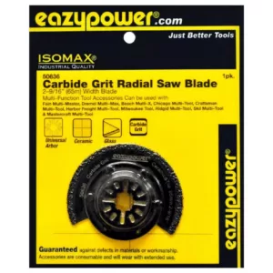 eazypower 65 mm/2-9/16 in. Oscillating Carbide Grit Radial Saw Blade