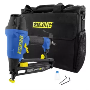 Estwing Pneumatic 2-1/2 in. 16-Gauge Straight Finish Nailer with Canvas Bag