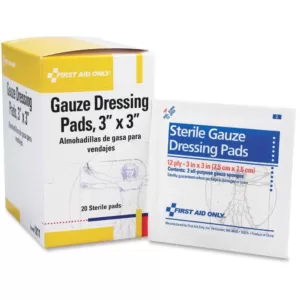 First Aid Only 3 in. x 3 in. Gauze Pads Dispenser Box