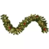 Fraser Hill Farm 6 ft. Pre-Lit Artificial Christmas Garland with Pine Cones