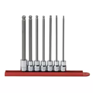 GEARWRENCH 3/8 in. Drive SAE Ball Hex Bit Socket Set (7-Piece)
