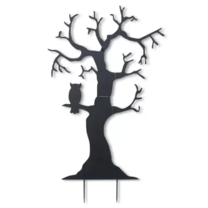 Gerson 72.5 in. H Metal Tree Silhouette Yard Decoration