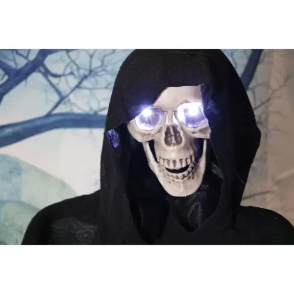Haunted Hill Farm 5.5 ft. Animatronic Grim Reaper Halloween Prop