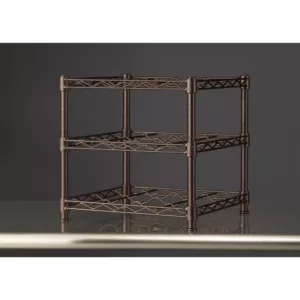 HDX 3-Shelf Countertop Wire Wine Rack in Antique Bronze