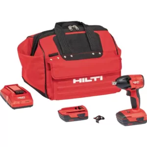 Hilti SIW 6AT-22 Volt Lithium-Ion Cordless 1/2 in. Brushless Impact Wrench with B22/2.6 Battery, Charger and Bag