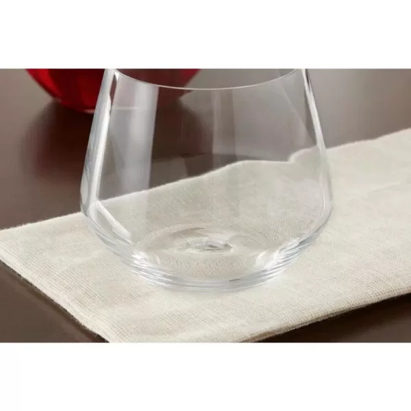 Home Decorators Collection Genoa 18.5 oz. Lead-Free Crystal Stemless Wine Glasses (Set of 4)
