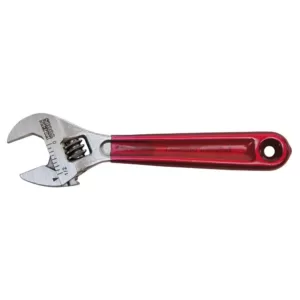 Klein Tools 1/2 in. Standard Capacity Adjustable Wrench with Plastic Dipped Handle