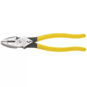Klein Tools 9 in. High Leverage Side Cutting Pliers with Crimping Die