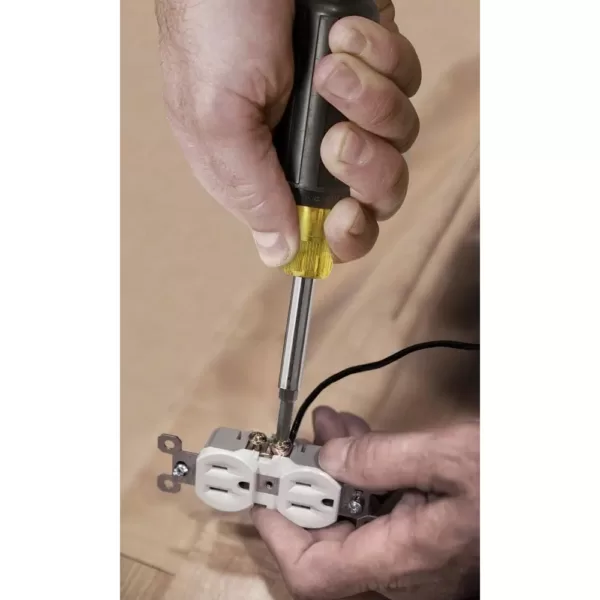 Klein Tools 11-in-1 Multi Bit Screwdriver & Nut Driver - Cushion Grip Handle