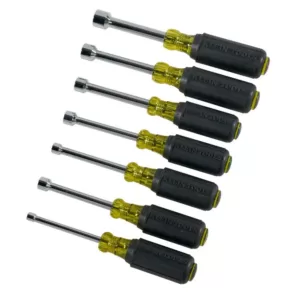 Klein Tools 3 in. Nut Driver Set with Cushion Grip Handles (7-Piece)