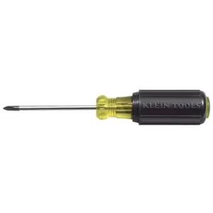 Klein Tools #1 Phillips Head Screwdriver with 3 in. Round Shank- Cushion Grip handle