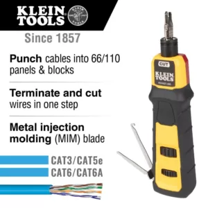 Klein Tools Impact Punch Down Tool, 66/110 Blade