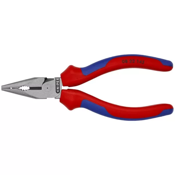 KNIPEX 5-3/4 in. Needle Nose Combination Pliers with Dual-Component Comfort Grips