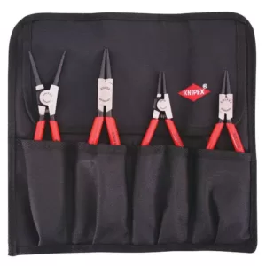 KNIPEX 4-Piece Circlip Snap with Ring Set In Pouch