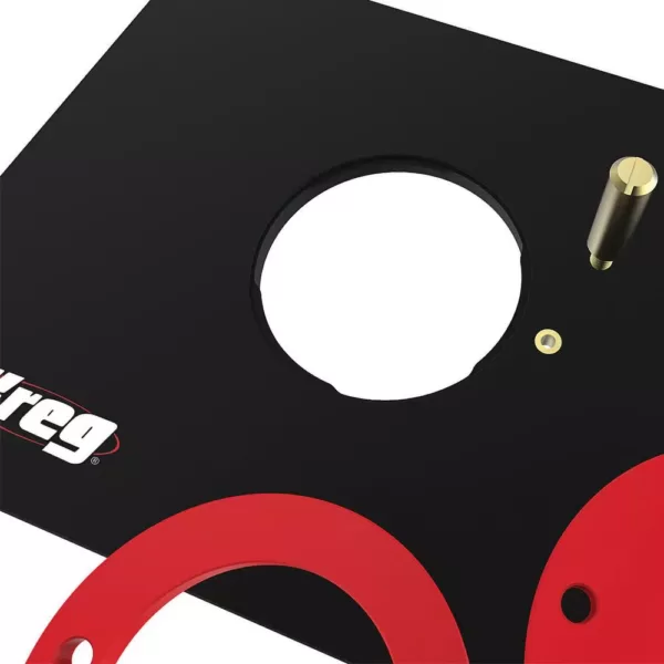 Kreg Precision Router Table Insert Plate with Level-Loc Rings (Non Predrilled)