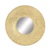 LITTON LANE Medium Round Gold Contemporary Mirror (32 in. H x 32 in. W)
