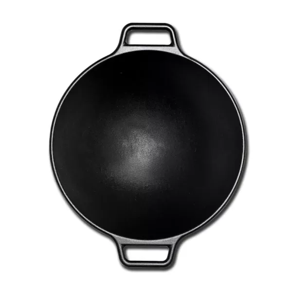 Lodge 14 in. Cast Iron Wok with Loop Handles